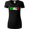 Italy Nápis - Dámske tričko z organickej bavlny Origin (GOTS) - S ( Čierna )