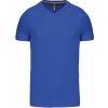 KARIBAN VINTAGE V-NECK K357 / Pánske tričko s krátkym rukávom - light royal blue 4XL