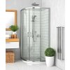 ROTH LEGA LINE LLR2 80cm sprchový kút štvrťkruhový - 00 brillant - 11 sklo grape