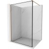 MEXEN/S - Kioto Sprchová zástena WALK-IN 50 x 200, čierny vzor 8 mm, meď kartáčovaná 800-050-101-65-70