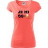 Je mi 60 pivo - Dámske tričko Pure - 3XL ( Korálová )