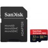 SanDisk Extreme PRO/micro SDHC/32GB/100MBps/UHS-I U3 / Class 10/+ Adaptér SDSQXCG-032G-GN6MA