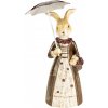 Clayre & Eef Dekorácia králičia dáma v šatách s dáždnikom - 12*9*21 cm - Clayre & Eef