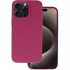 TopQ Zadný kryt Silicone Lite pre iPhone 15 malinový
