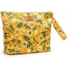 T-Tomi Big Baggie cestovná taška Mustard Flowers 24x28 cm
