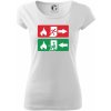 Lidé utíkají, hasiči přibíhají - Dámske tričko Pure - 2XL ( Biela )
