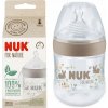 Nuk for Nature fľaša s kontrolou teploty hnedá 150 ml