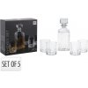 EXCELLENT KO-YE7300760 Whiskey set karafa + poháre sada 5 ks krištáľové sklo 0,9 L
