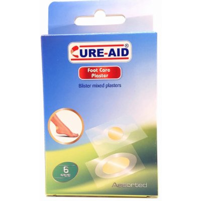 Cure-Aid Foot care gélové náplasti na pľuzgiere okrúhle 6 ks