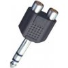 SOLEX Redukcia vidlica 1xJACK6,3st-2RCA zdierka AC27