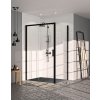Hüppe Classics 2 EasyEntry - Bočná stena pre posuvné dvere 2000x800 mm, profil Black Edition, číre sklo s Anti-Plaque C25403.123.322