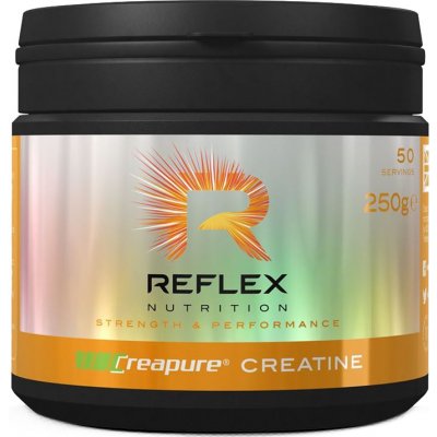 Reflex Creapure® Creatine, Kreatín monohydrát, 250 g