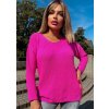 Fashionweek Dámsky mäkký ľahký voľný sveter NB6903 Farba: ružový neón, Veľkosť: Universal