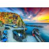 ENJOY Puzzle Přístav Manarola při západu slunce, Cinque Terre, Itálie 1000 dílků