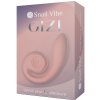 Snail Vibe Gizi Peach - zakrivený vibrátor s dvojitou stimuláciou, silikónový