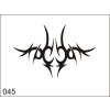 Airbrush tetovacia šablona pre jednorazové použitie M045