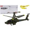 LeanToys Vojenská helikoptéra Apache na dálkové ovládání RC Syma S109H Khaki LEAN Toys