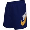 Chlapčenské plavky NIKE SWIM-WAFFLE SWOOSH 4 inch MIDNIGHT-MIDNIGHT NAVY Modrá L