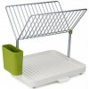 Dvojposchodový odkvapkávač na riad Joseph Joseph Y-Rack 85083 – biely / zelený