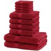 Súprava uterákov DecoKing Marina 2+4+4 ks červená