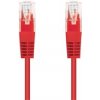 C-TECH kabel patchcord Cat5e, UTP, červený, 5m CB-PP5-5R