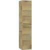 EBS Urban Vysoká skříňka 35x170cm L/P, dub riviera-madlo zlatá kartáčovaná 1 set