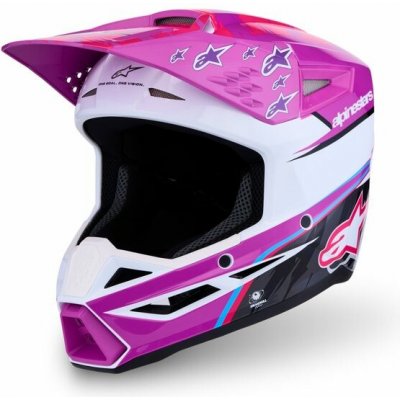 Alpinestars Supertech M3 Falcon Detská Fialová/Biela/Čierna/Ružová fluo 2027