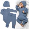 Rebrovaná rastúca súprava 3D, Baby Boy - jeans 68-74 (6-9m)