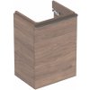 Geberit Smyle Square skrinka 44.2x35.6x61.7 cm závesná kúpeľňová skrinka pod umývadlo orech 500.350.JR.1