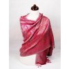 Hodvábny šál Super veľký Drolma vo farbe magenta