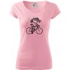 Gravel Bike - kostra - Dámske tričko Pure - 2XL ( Ružová )