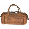 Cestovná kožená taška Greenburry 1657-25 Hnedá
