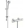 Hansgrohe Croma 100 - Sprchový set Vario s termostatom, 3 prúdy, EcoSmart 9 l/min, chróm - 27032000