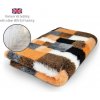 DRYBED Premium Vet Bed Patchwork orange 150 x 100 cm