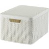 CURVER STYLE L box s vekom 44,5 x 24,8 x 33 cm krémový 03619-885