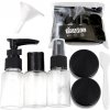 Paradox Cestovný set nádob a fľašiek na kozmetiku HOLIDAY / Čierny