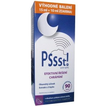 Pssst! ústní sprej proti chrápání 25 ml