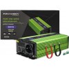 Qoltec Menič napätia | nabíjanie batérie | UPS | 300W | 600W | 12V až 230V | Čistý sínus
