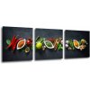 Impresi Obraz Druhy korenie - 90 x 30 cm (3 dielny)
