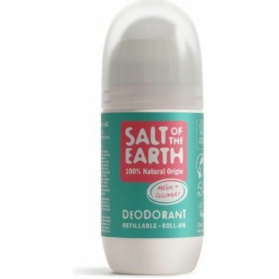 Salt-Of-The-Earth Melón & Cucumber Deo Roll-on (plniteľný) - Prírodný guličkový dezodorant 75 ml