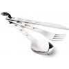 Príbor GSI Outdoors Glacier Stainless 3 Pc. Ring Cutlery
