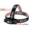LED Čelovka Acebeam H60, CRI> 97 (Plné farebné spektrum), Denná biela