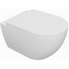 Kielle - Oudee Závesné WC s doskou SoftClose, Rimless, biela 30102000