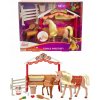 MATTEL SPIRIT Stajne snov herný set konská stajňa s 2 koníkmi a doplnky