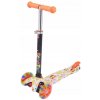 Kolobežka trojkolesová MINI SCOOTER so svietiacimi kolieskami, EMOJI