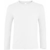 Detské tričko s dlhým rukávom SOL´S Imperial - biela 10 Y