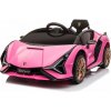Detské elektrické auto Eljet Lamborghini Sian ružové/pink (4441-03)