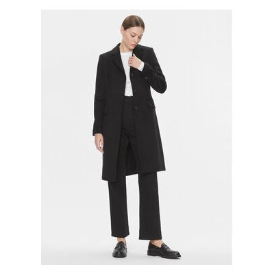 Calvin Klein vlnený kabát Essential K20K206877 Regular Fit čierný