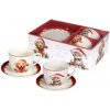 LIVELLO VIANOCE Sada 2x Porcelánová šálka 250 ml Spodek 14 cm PES + MAČKA