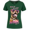 PitBull West Coast dámske tričko Sunglasses green zelená